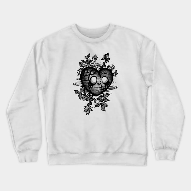 My Strong Heart Crewneck Sweatshirt by Paula Tamashiro